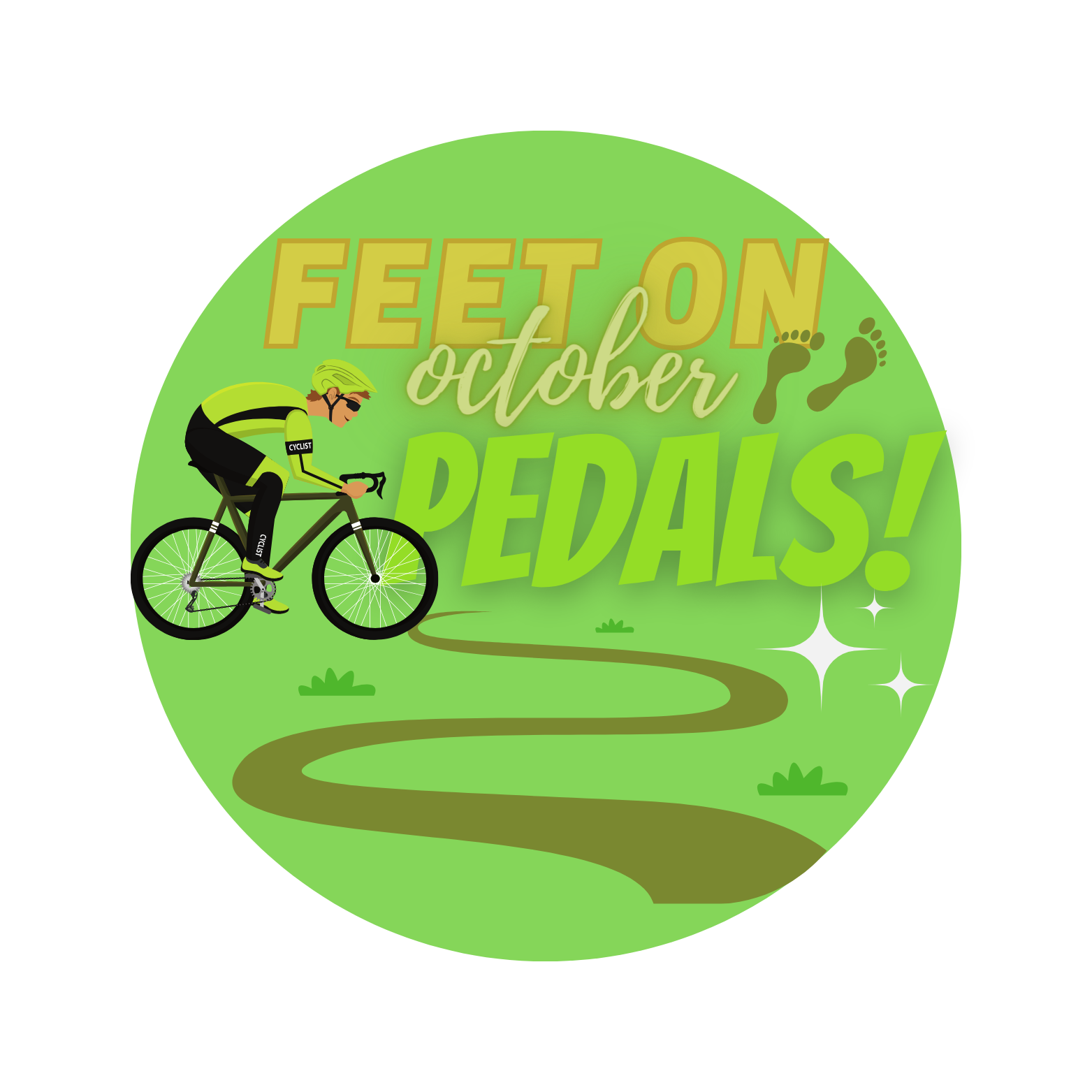 Feet on pedals in October